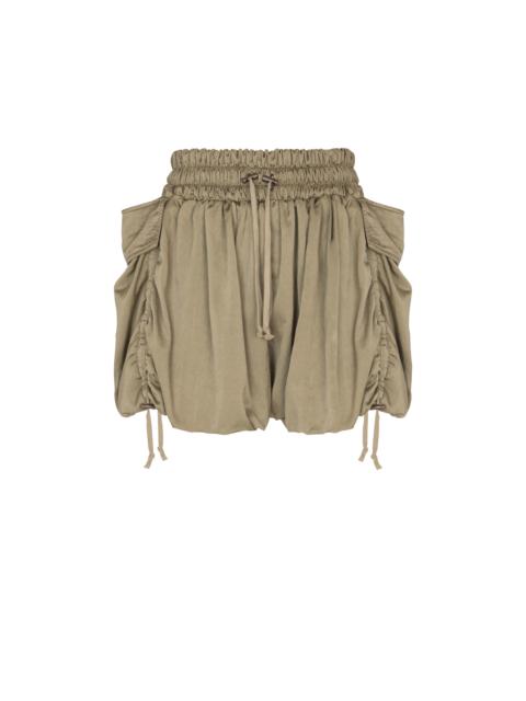 Balmain Viscose twill shorts