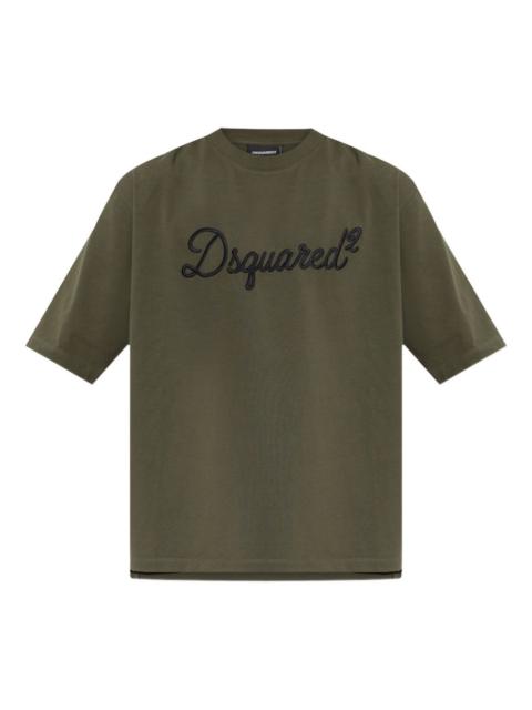 embroidered crew-neck T-shirt