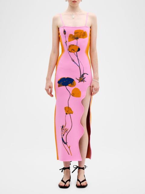 PH5 Iris Flower-Print Maxi Tank Dress