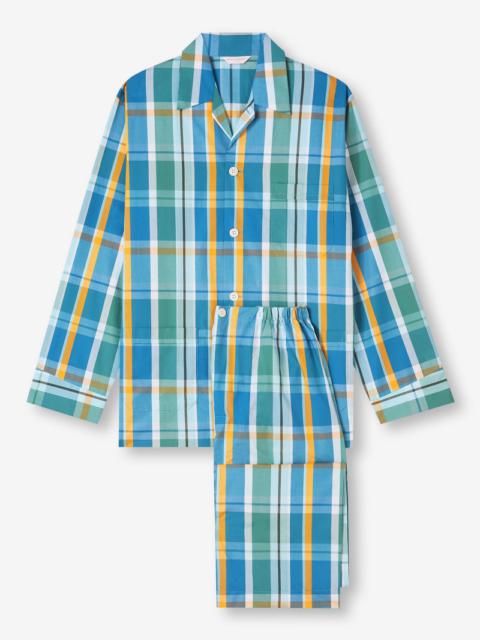 Derek Rose Men's Classic Fit Pyjamas Barker 35 Cotton Multi
