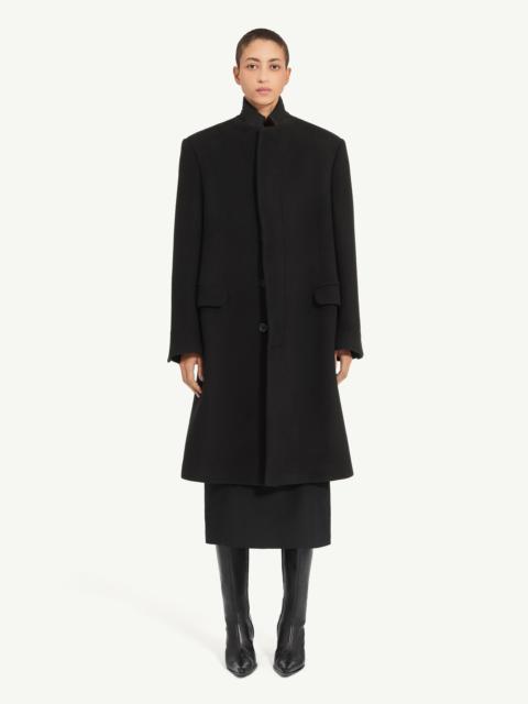 MM6 Maison Margiela Stand collar wool blend coat