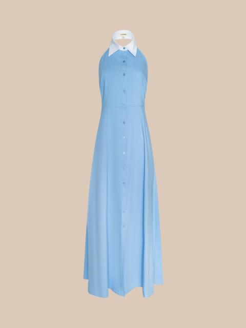 L'AGENCE Maurie Poplin Maxi Dress