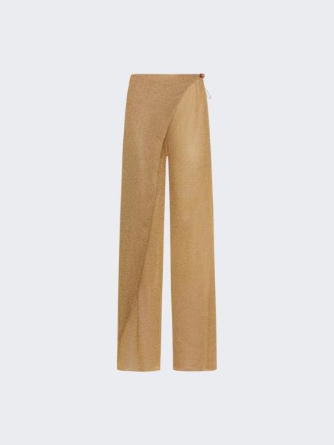 Oséree Lumiere Beads Pareo Pants Gold