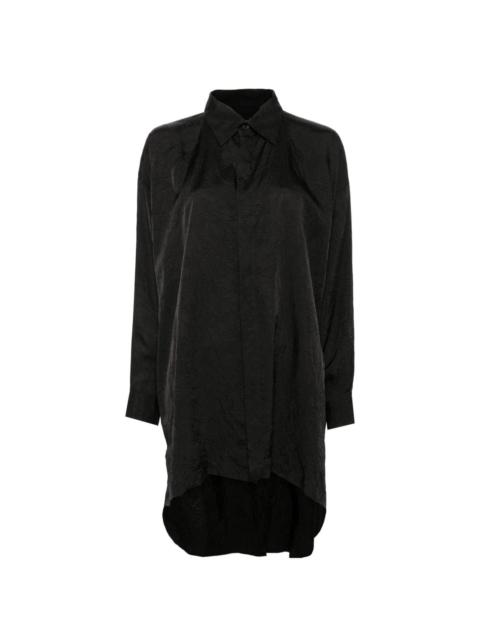 Yohji Yamamoto crease-effect shirt