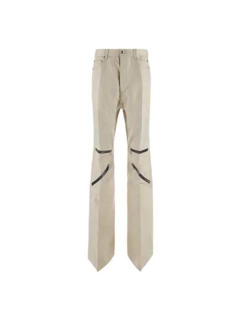 linen straight-leg trousers