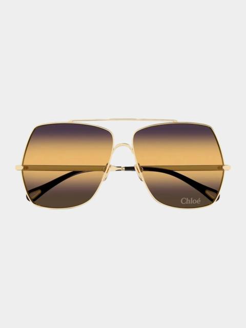 Chloé 62MM Aviator Sunglasses