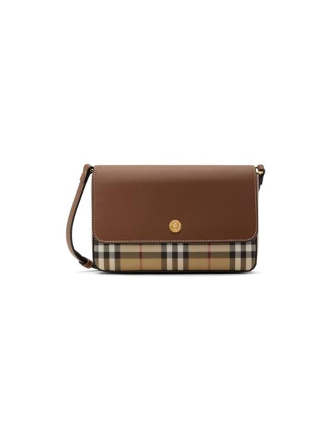 Burberry Beige & Tan Mini Note Bag
