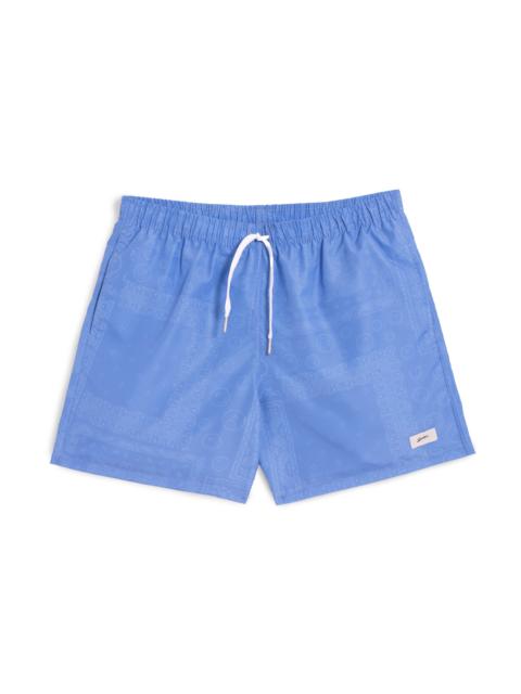Bather Cornflower Tonal Bandana Swim Trunk