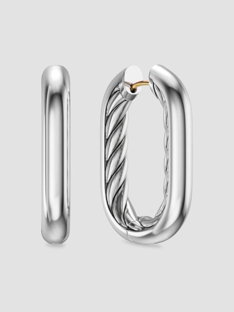 DAVID YURMAN Women's DY Madison Smooth Hoop Earrings in Sterling Silver, 29.5MM - Silver
