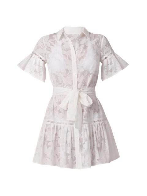 Shoshanna Women's Floral Cotton-Blend Mini-Shirtdress - Optic