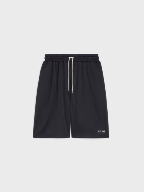 REVERSIBLE OVERSIZED CELINE SHORTS IN JERSEY