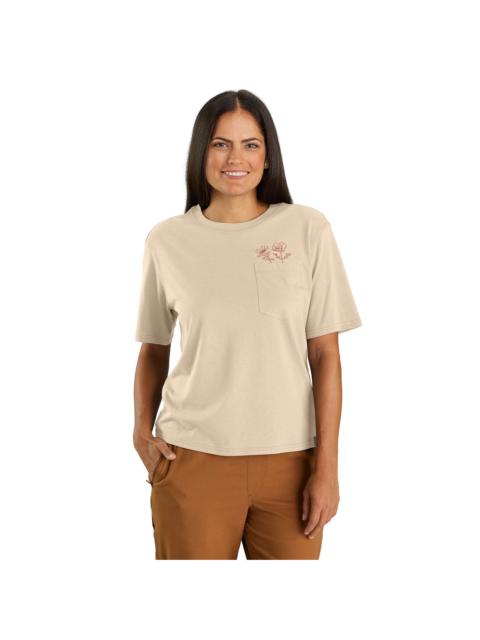Carhartt Women's TENCEL™ Fiber Series Loose Fit Short-Sleeve Flower Pocket T-Shirt