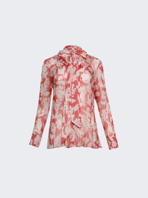 Draped Pleat Detail Blouse Chilli And Blush