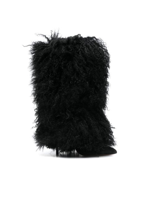 PARIS TEXAS 105mm Furry Stiletto boots