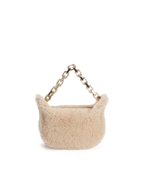 FABIANA FILIPPI small shearling eyelet bag