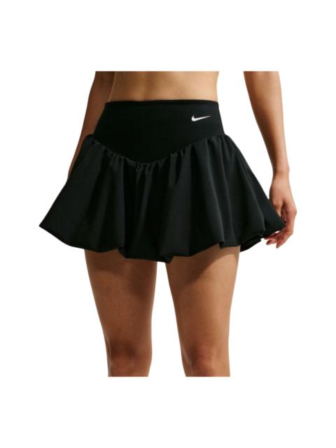 Nike (WMNS) Nike One Dry Fit 2-in-1 Bubble Skirt Asia Sizing 'Black' IU1418-010