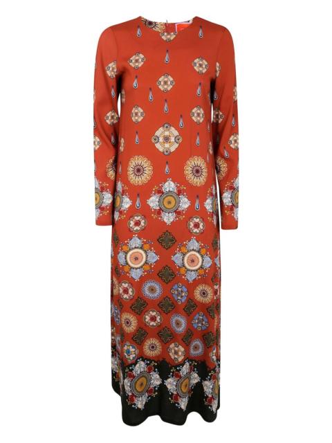 La DoubleJ floral-print long-sleeve dress