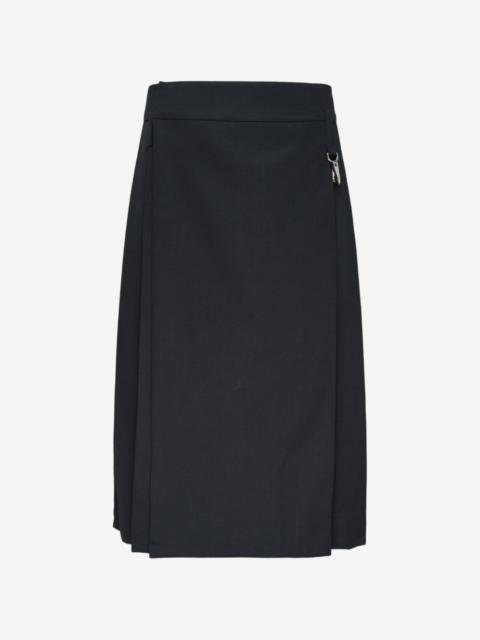 Simone Rocha pleated kilt-style midi skirt