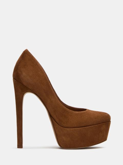 STEVE MADDEN SILENE CHESTNUT SUEDE
