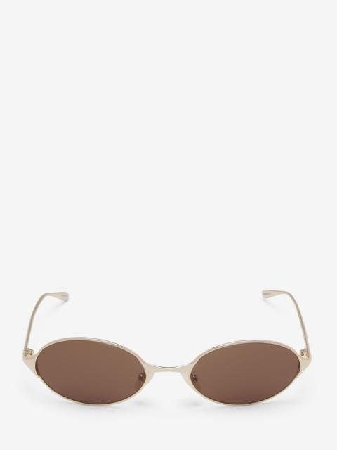 Alexander McQueen Neo Oval Sunglasses