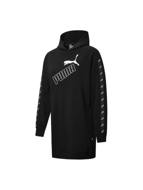 PUMA (WMNS) PUMA Amplified Hooded Long Sleeves Dress Black 586594-01