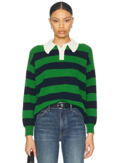 &DAUGHTER Edith Stripe Polo Sweater