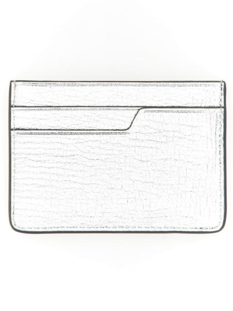 Anya Hindmarch Anya Hindmarch Eyes Motif Silver Card Case — Silver