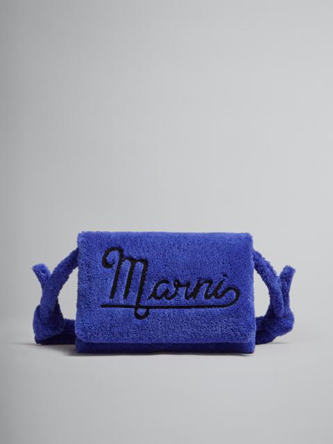 Marni LARGE BLUE TERRY PRISMA BAG