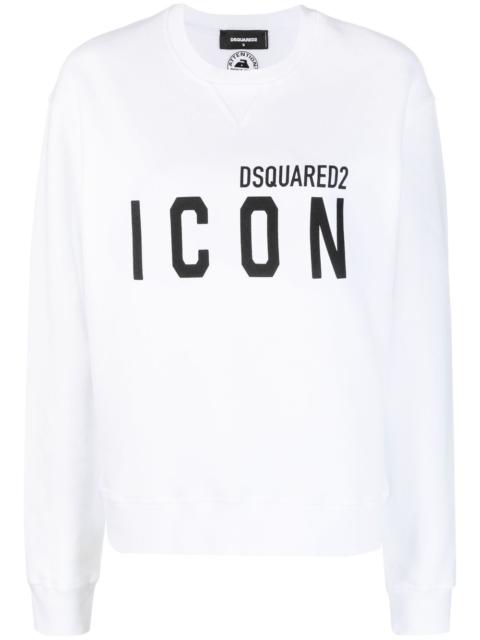 DSQUARED2 logo-print cotton sweatshirt