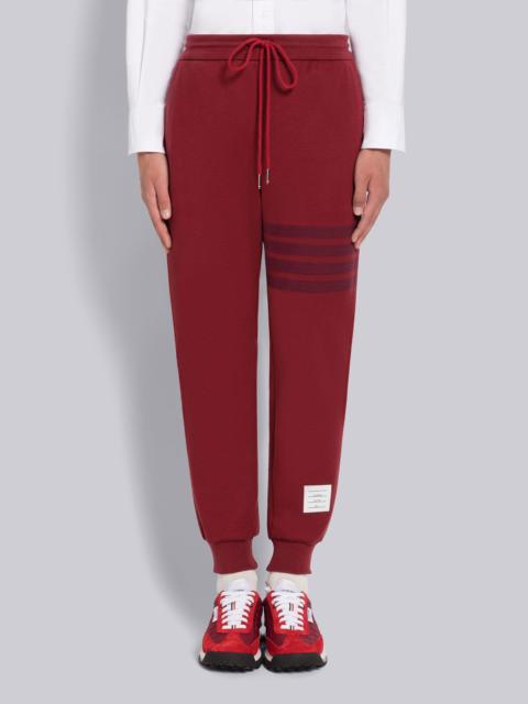 Thom Browne DOUBLE FACE KNIT TONAL 4-BAR SWEATPANTS