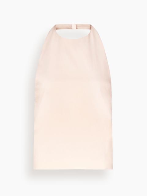 Loulou de Saison Sami Backless Halter Top in Cream Rose