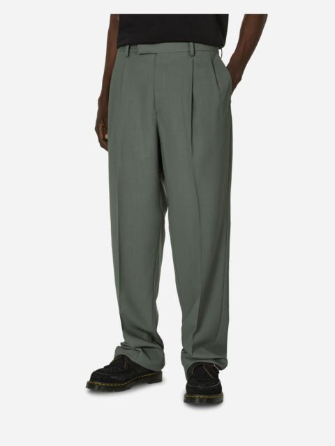 WACKO MARIA Dormeuil Double Pleated Trousers Grey