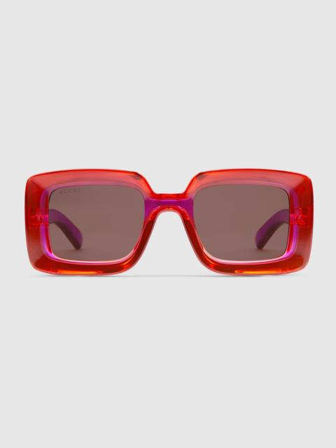 Square-frame sunglasses