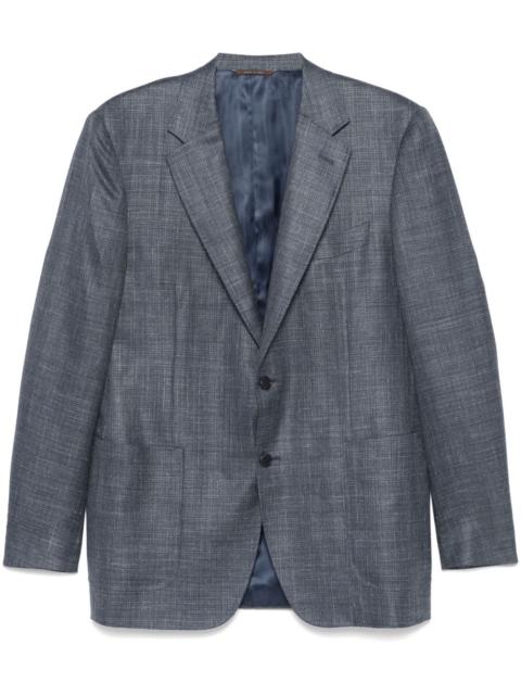 Canali slub-texture blazer