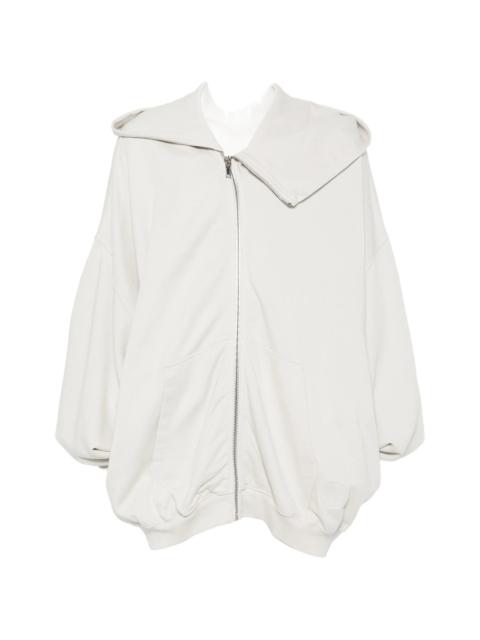 Rick Owens DRKSHDW Rick Owens Drkshdw Mountain Hun Asymmetric-zip Hoodie