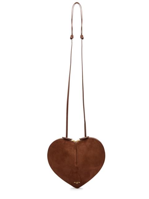Alaïa Le Coeur Suede Cross-body bag
