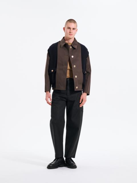 Mackintosh Caban Rubberised Coat with Cashmere Waistcoat