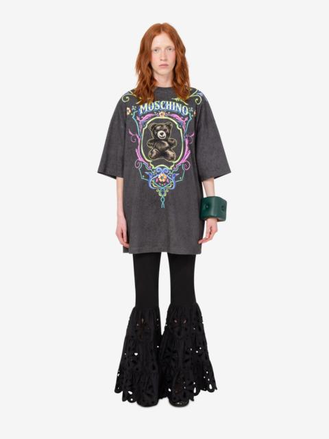 Moschino MOSCHINO TEDDY BEAR HEAVY COTTON DRESS