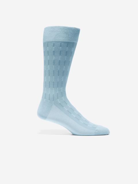 COLE HAAN Men's Mod Stripe Dress Crew Socks
