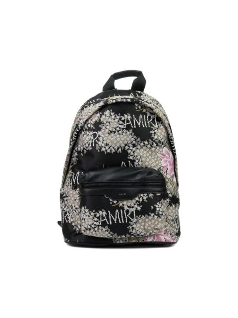 AMIRI Hibiscus jacquard backpack