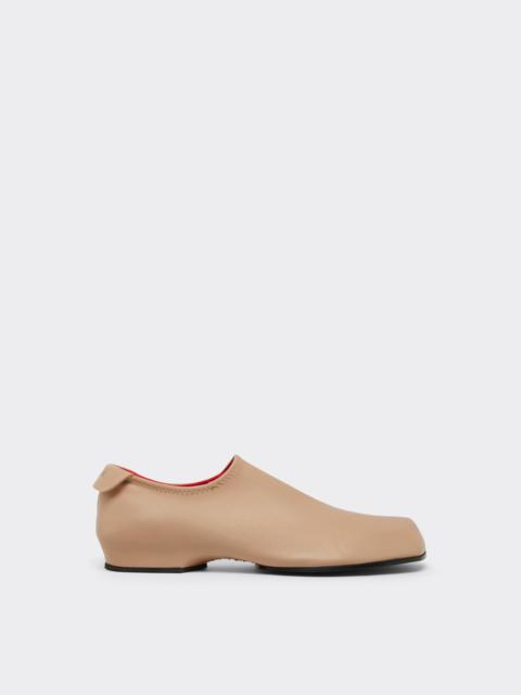 Ferrari Leather Mules with Square Heel
