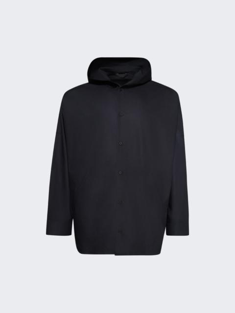 BALENCIAGA Hooded Shirt Washed Black