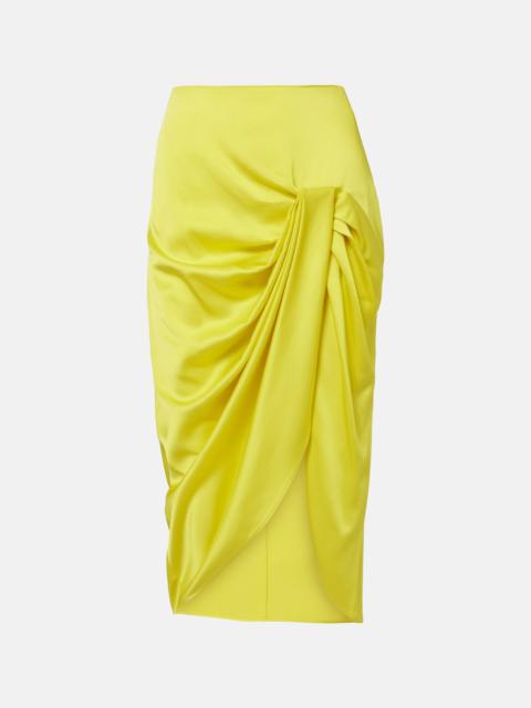 Stella McCartney Draped satin pencil skirt