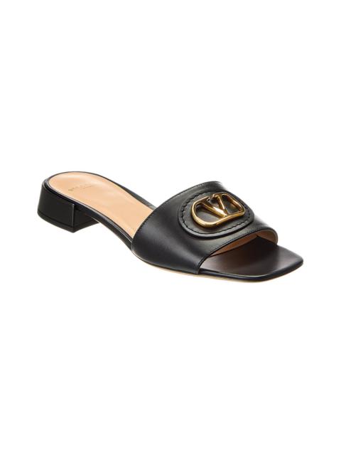 Valentino Valentino VLogo Signature Leather Sandal