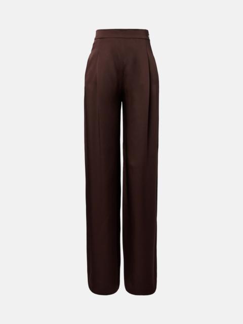 Max Mara Elegante satin wide-leg pants