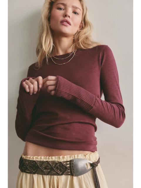 FREE PEOPLE We The Free Tinsley Long Sleeve Top