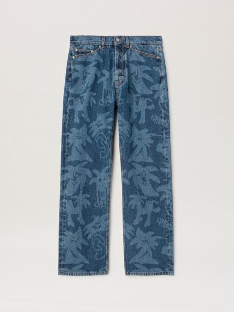 Shop Palm Angels Palms Sunrise Baggy Jeans