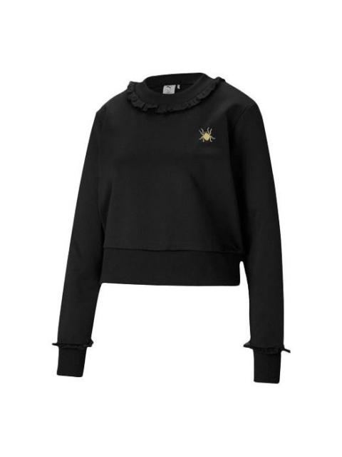PUMA (WMNS) PUMA x Charlotte Olympia Round-neck Sweatshirt Black 598784-01