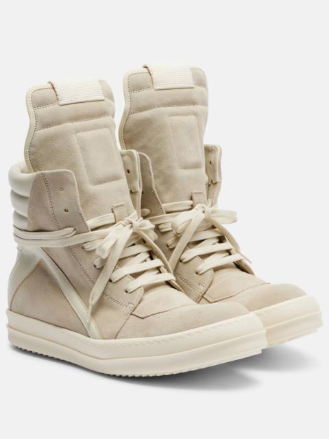 Rick Owens Temple Geobasket suede high-top sneakers