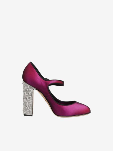 Dolce & Gabbana Mary Jane strass-embellished pumps